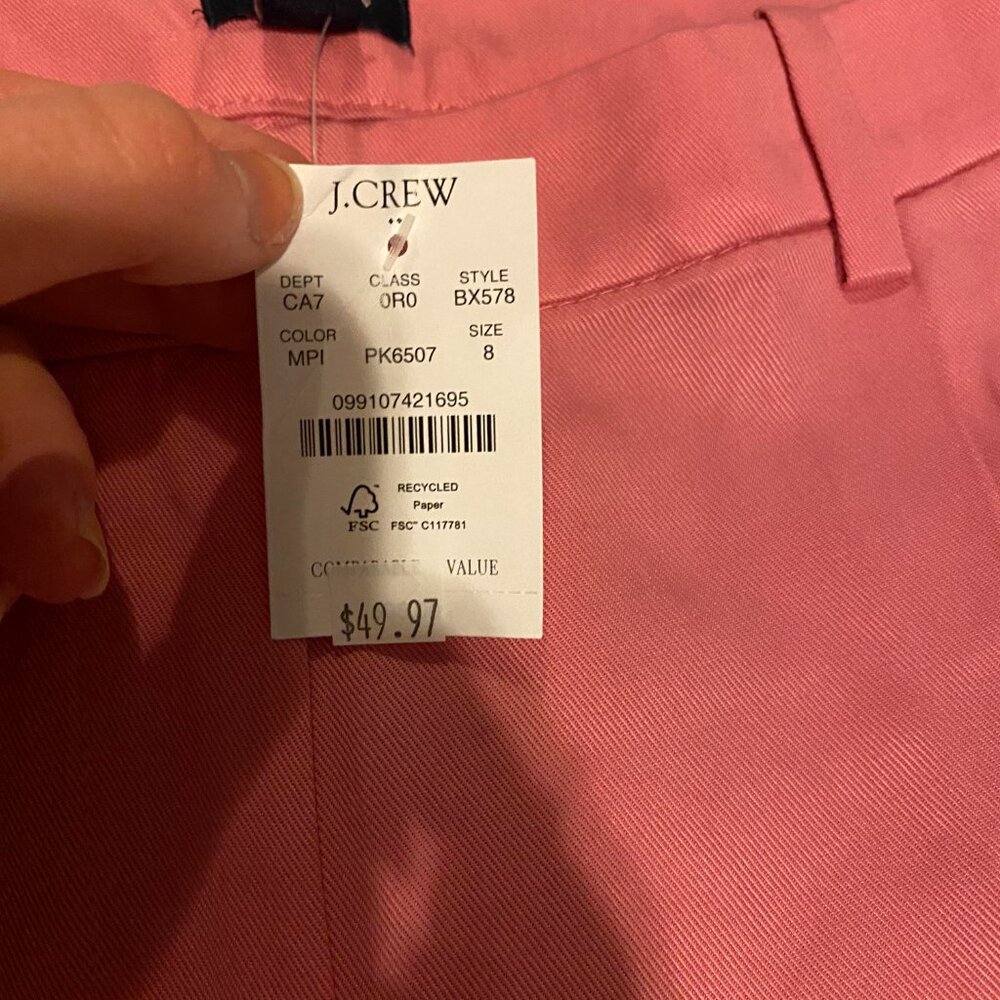 J. Crew Factory Pink Trousers (NWT) - Picture 7 of 8